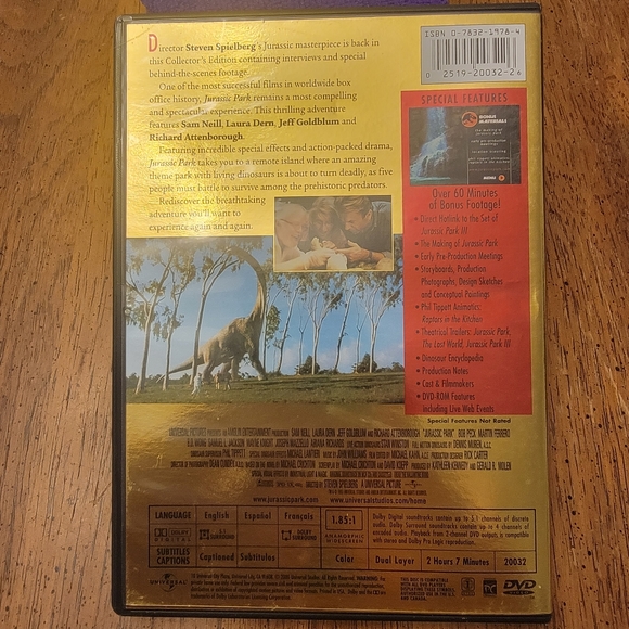 Collector's Edition Jurassic Park DVD - Picture 2 of 2